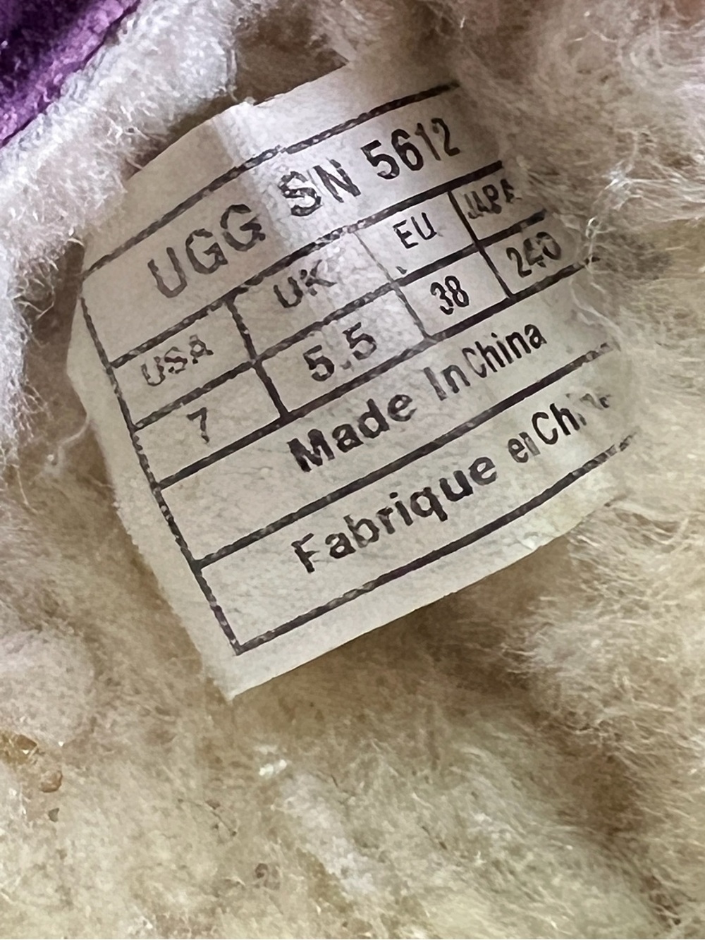 UGG Dakota Womens Purple Suede Shearling Lined Moccasin Slippers US 7 - Picture 6 of 6